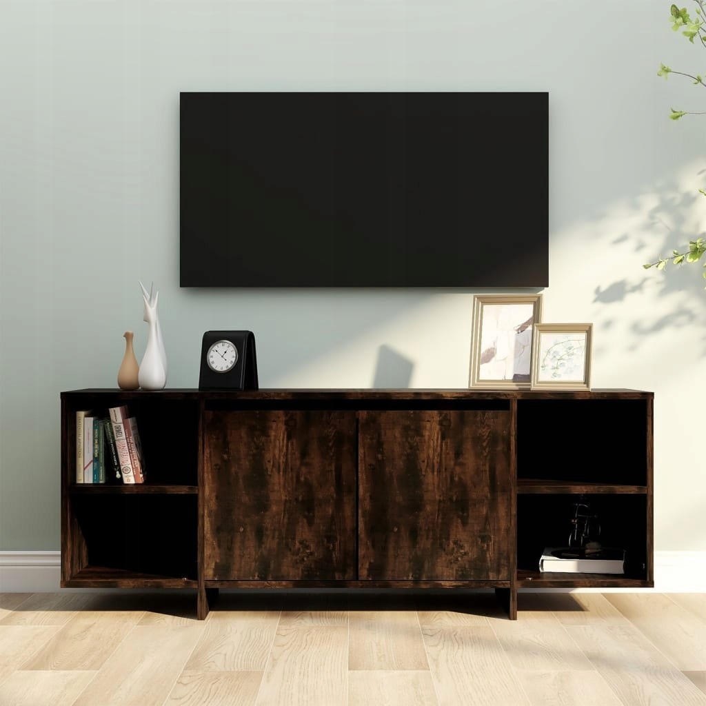 Skříňka pod Tv, kouřový dub, 130 x 35 x 50 cm