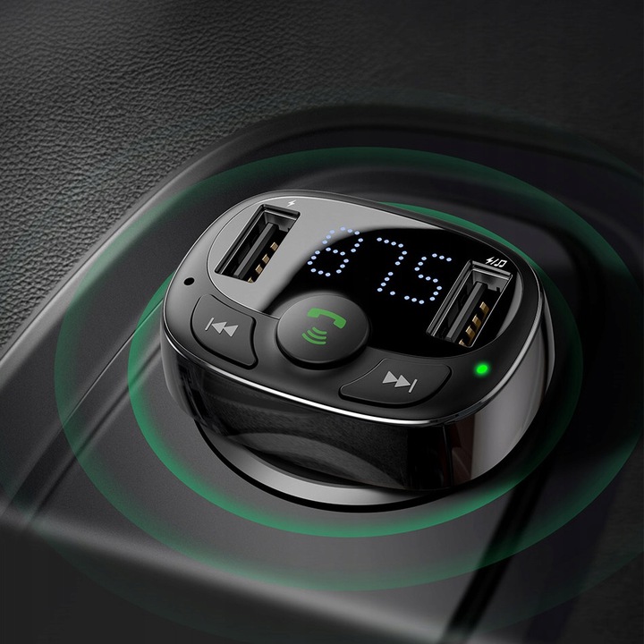 TRANSMITER SAMOCHODOWY BEZPRZEWODOWY FM BASUES BLUETOOH MP3 Stan opakowania oryginalne