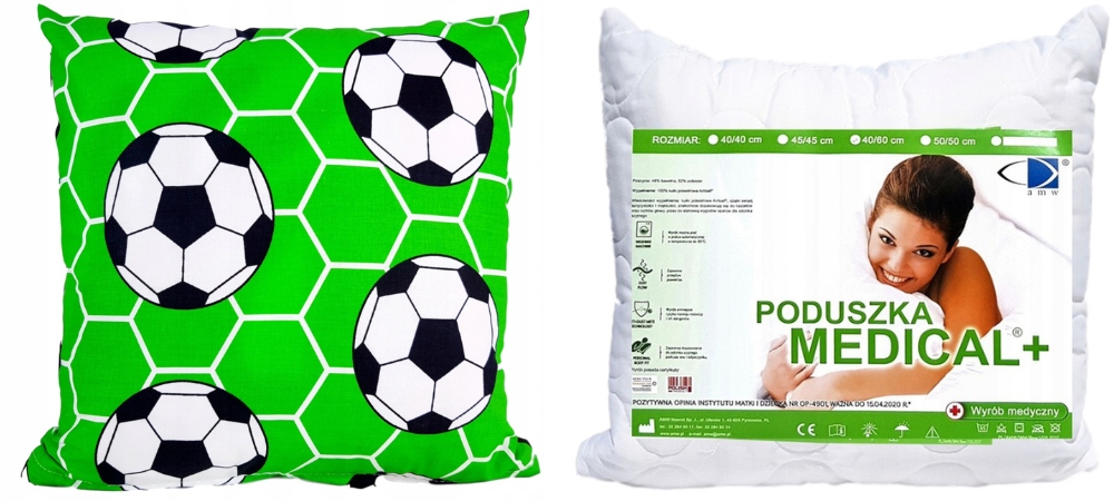 

Poduszka Piłka zielona przedszkola 40X40 Medical