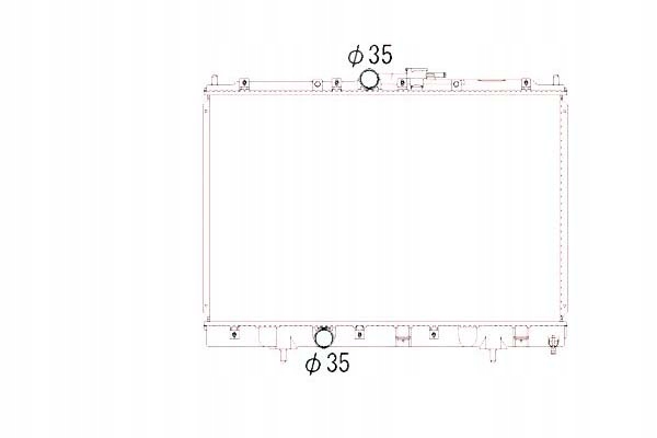 NRF CHŁODNICA WODY MITSUBISHI MONTERO IO 1.8 GDI (