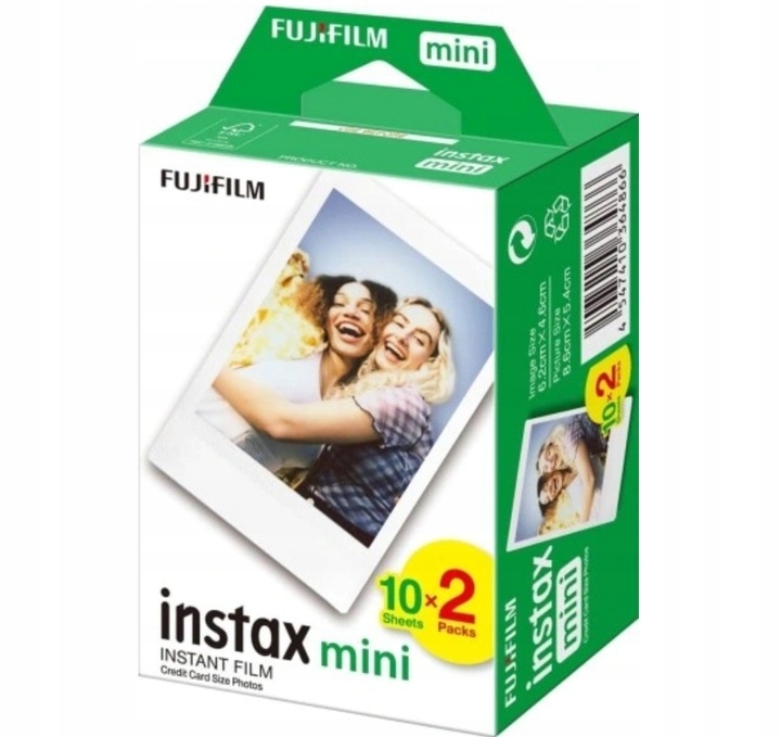 20 szt Fujifilm Instax Mini Glossy wkłady do aparatu natychmiastowego