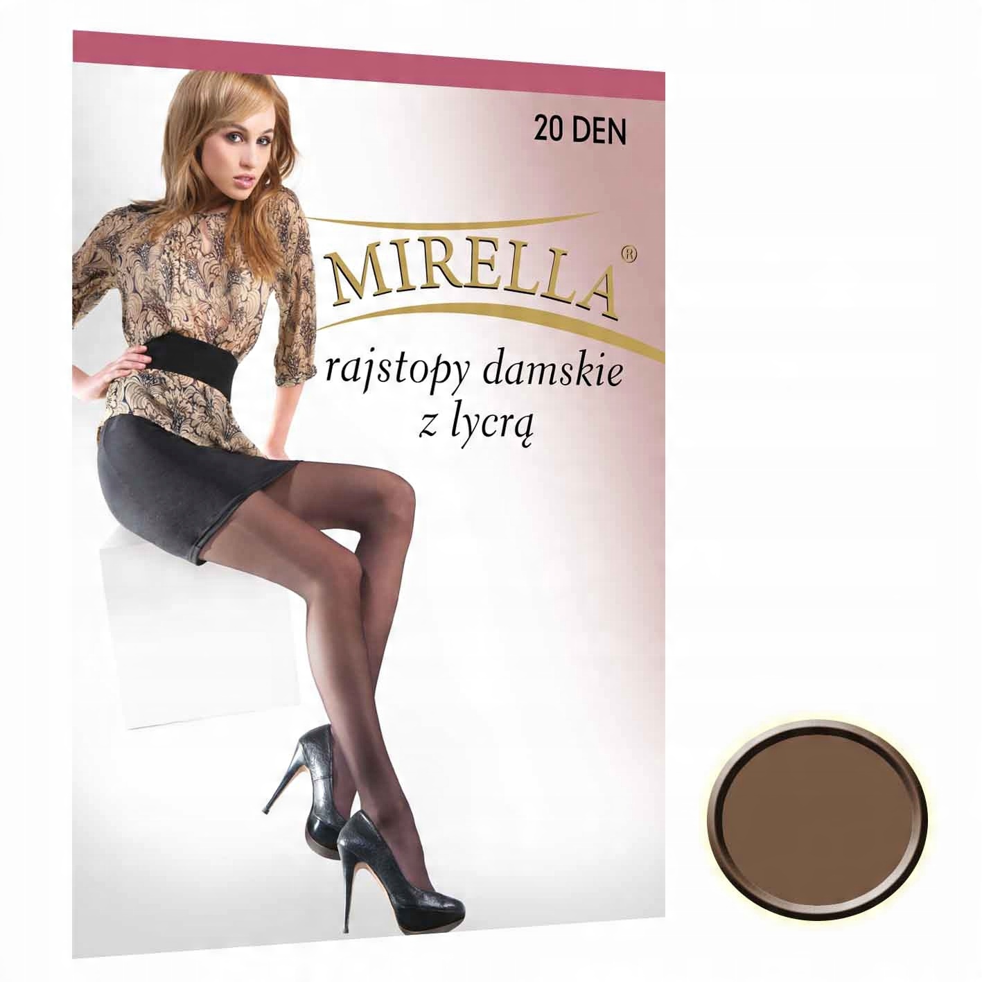 

Mirella Rajstopy damskie Lycra 20 den 5 Castoro