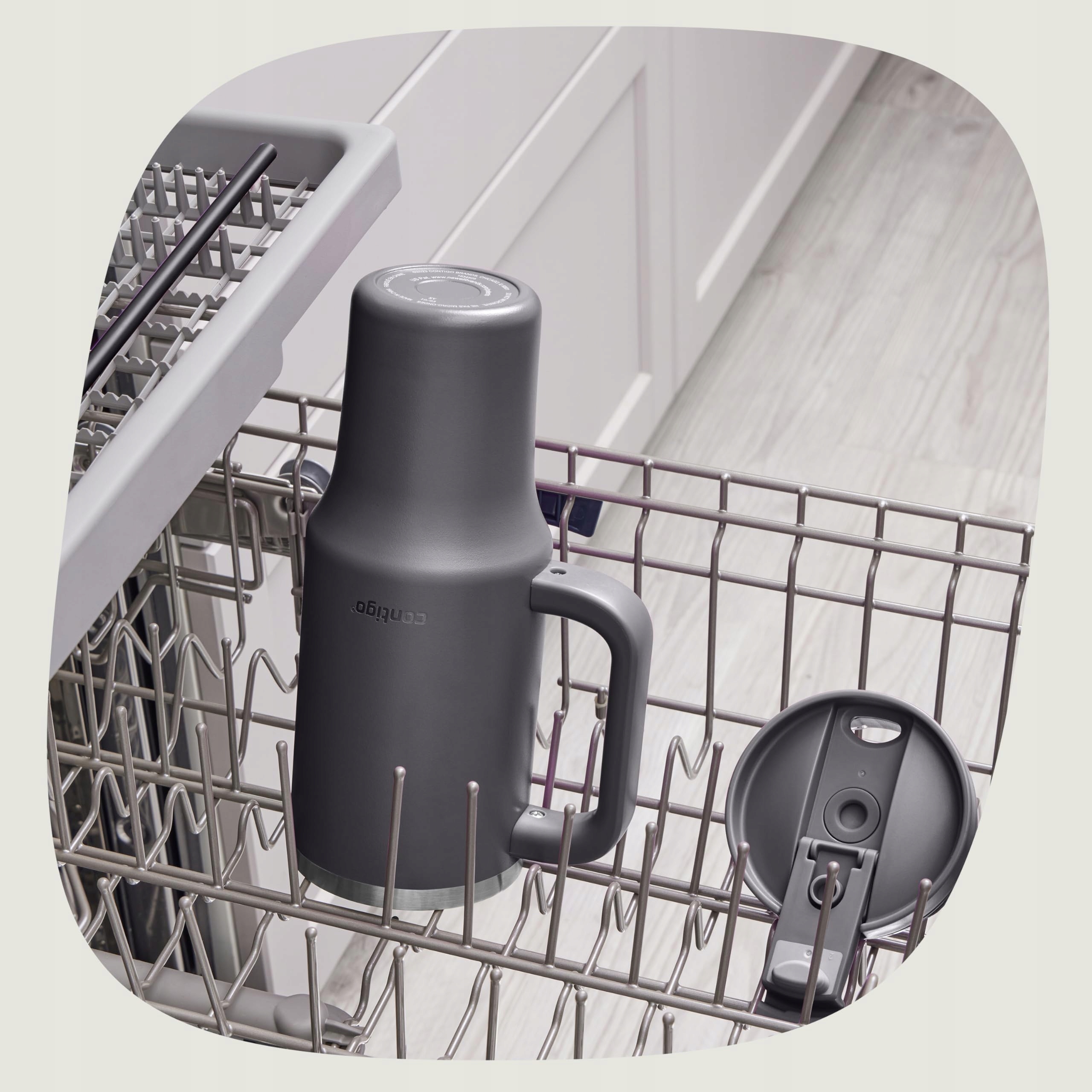 CONTIGO Butelka Termiczna Stalowa 1200 ml Z Uchem I Słomką BPA Free — miniatura 5