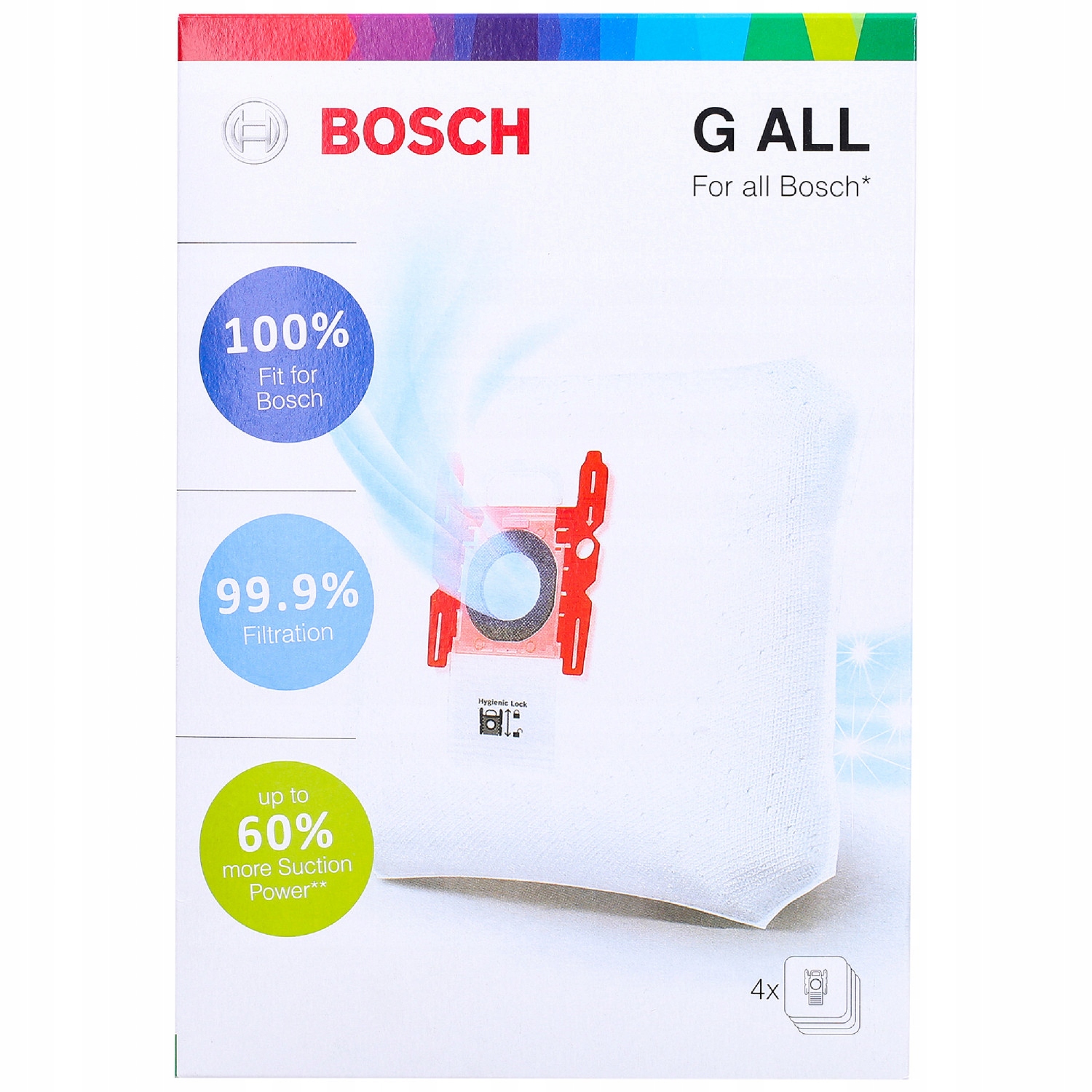 BOSCH Oryginalne worki BBZ41FGALL typ G ALL Marka odkurzacza Bosch