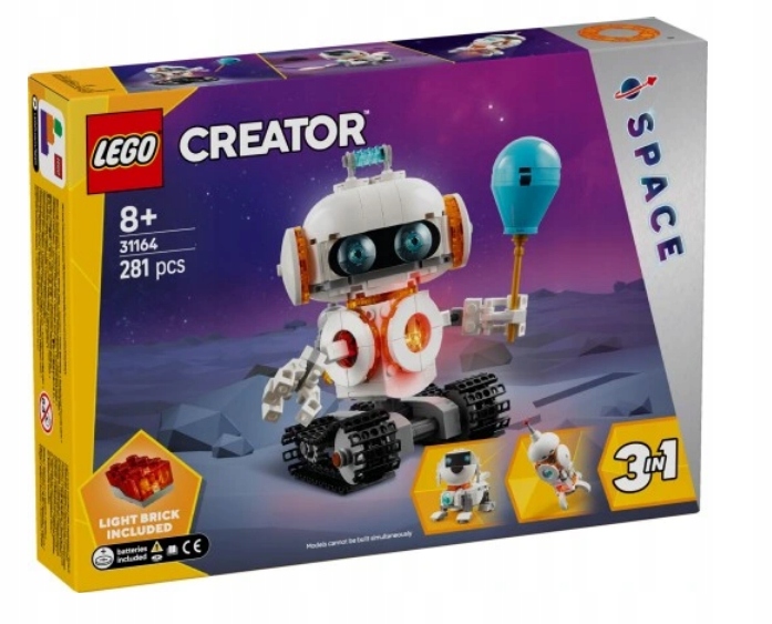 Lego 31164 Creator 3V1 Kosmický Robot Pes Raketa