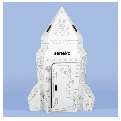 RAKIETA KOSMICZNA DO MALOWANIA TEKTUROWA DUŻA NX Marka inna