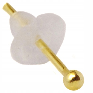 

Kolczyk kulka złocona 1,6 mm 1 Sztuka srebro 925