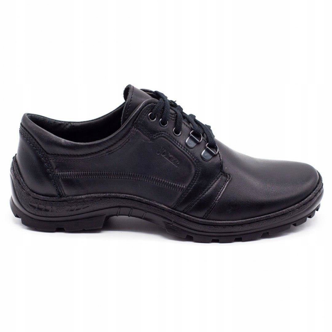 

Buty męskie skórzane trekkingowe 192 czarne 43