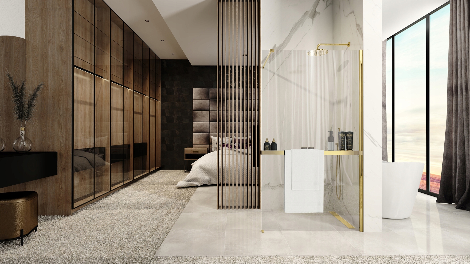 PÓŁKA WIESZAK na ręczniki EVO ZŁOTY na ściankę REA EAN (GTIN) 5902557366194