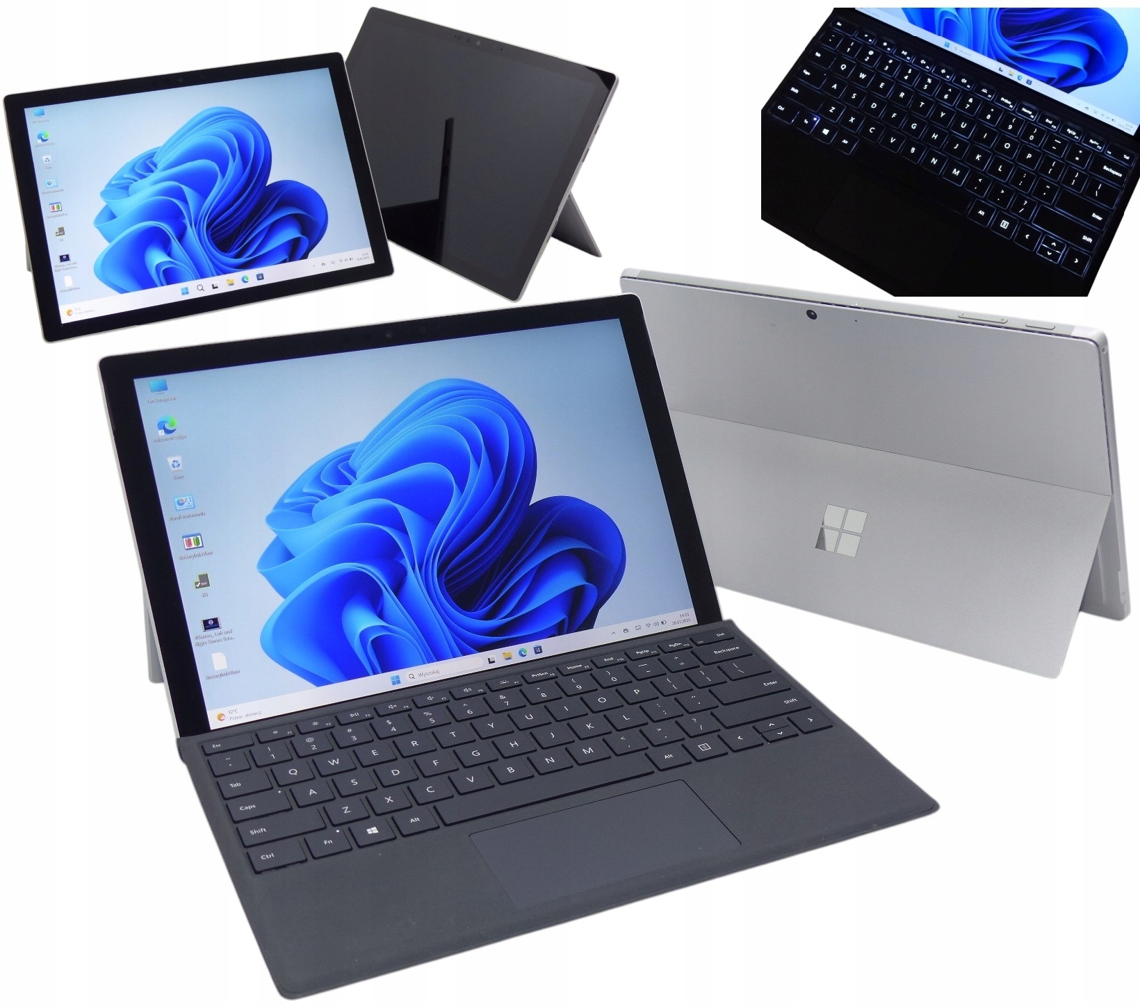 マイクロソフト Surface Pro7 i5/8GB/256GB ブラック Microsoft Surface Pro 7+ i5-1135G7 8GB 256GB SSD 2736x1824