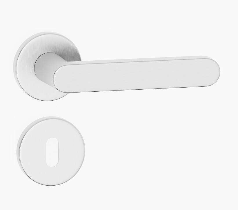 

Klamka Luna Slin chrom mat rozety klucz