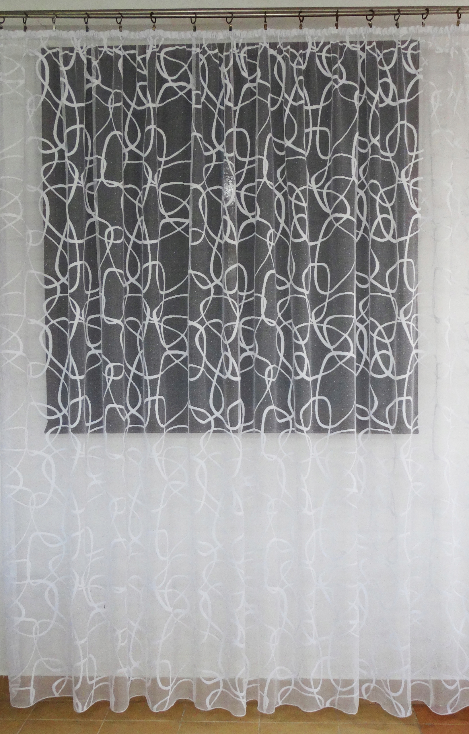 Mg Záclona 4388 Bílá 320x250 hotová s páskou