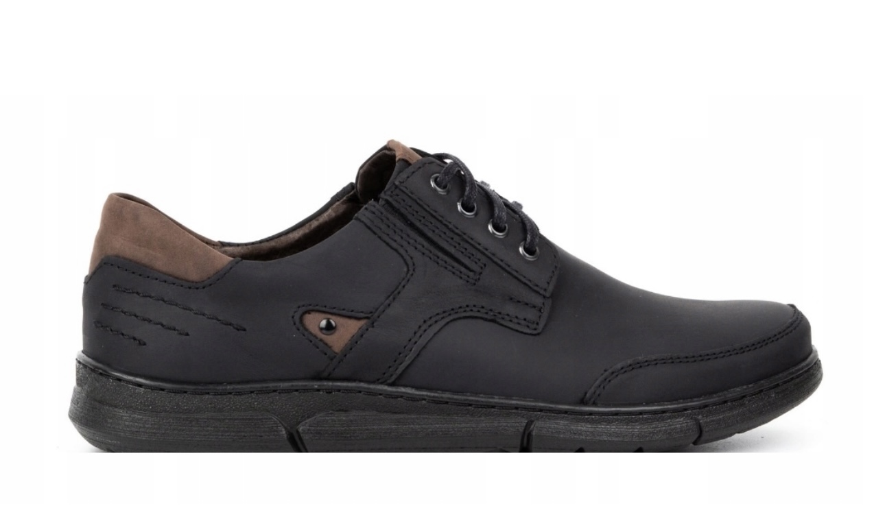 Pánské kožené šněrovací boty od firmy Polbut J55, velikost 44