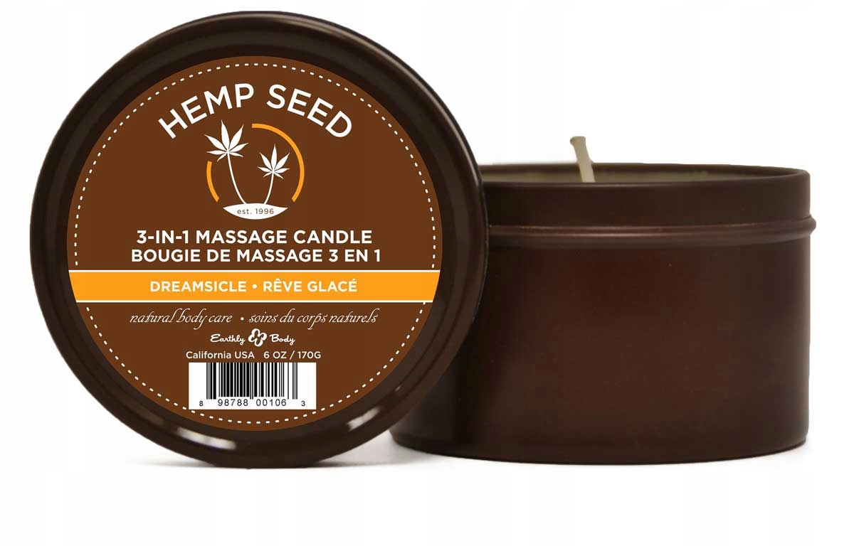 Masážní Svíčka 3V1 Dreamsicle Hemp Seed 170 g