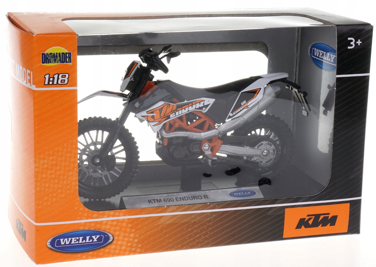 KTM 690 ENDURO R MODEL METALOWY WELLY MOTOR 1:18 Rodzaj pojazdu motor