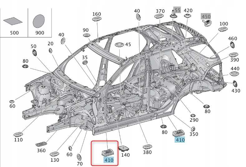 Zvedací Guma Mercedes W166 C292 A2046920028