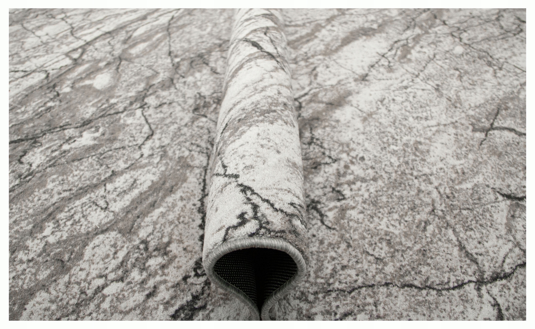 Dywan Antypoślizgowy Szary Do Salonu Miękki Jak Marmur Beton 200x400 cm
