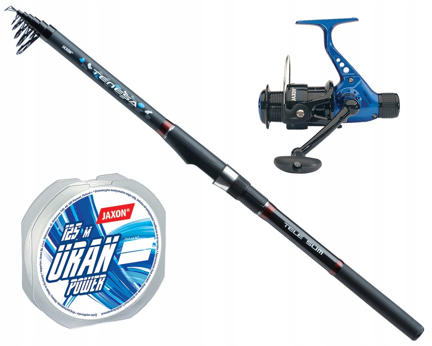 Zestaw Spławikowy Jaxon Wędka Kołowrotek żyłka