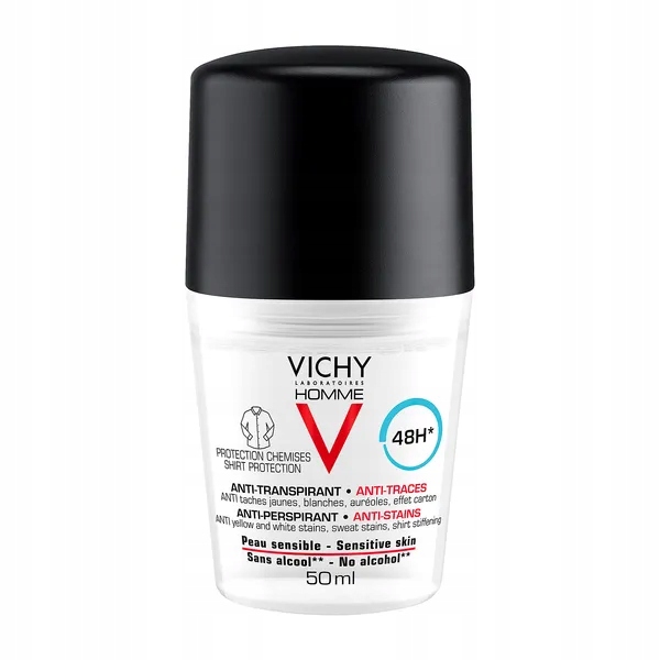 

Vichy Homme 48h roll-on 50 ml przeciw śladom