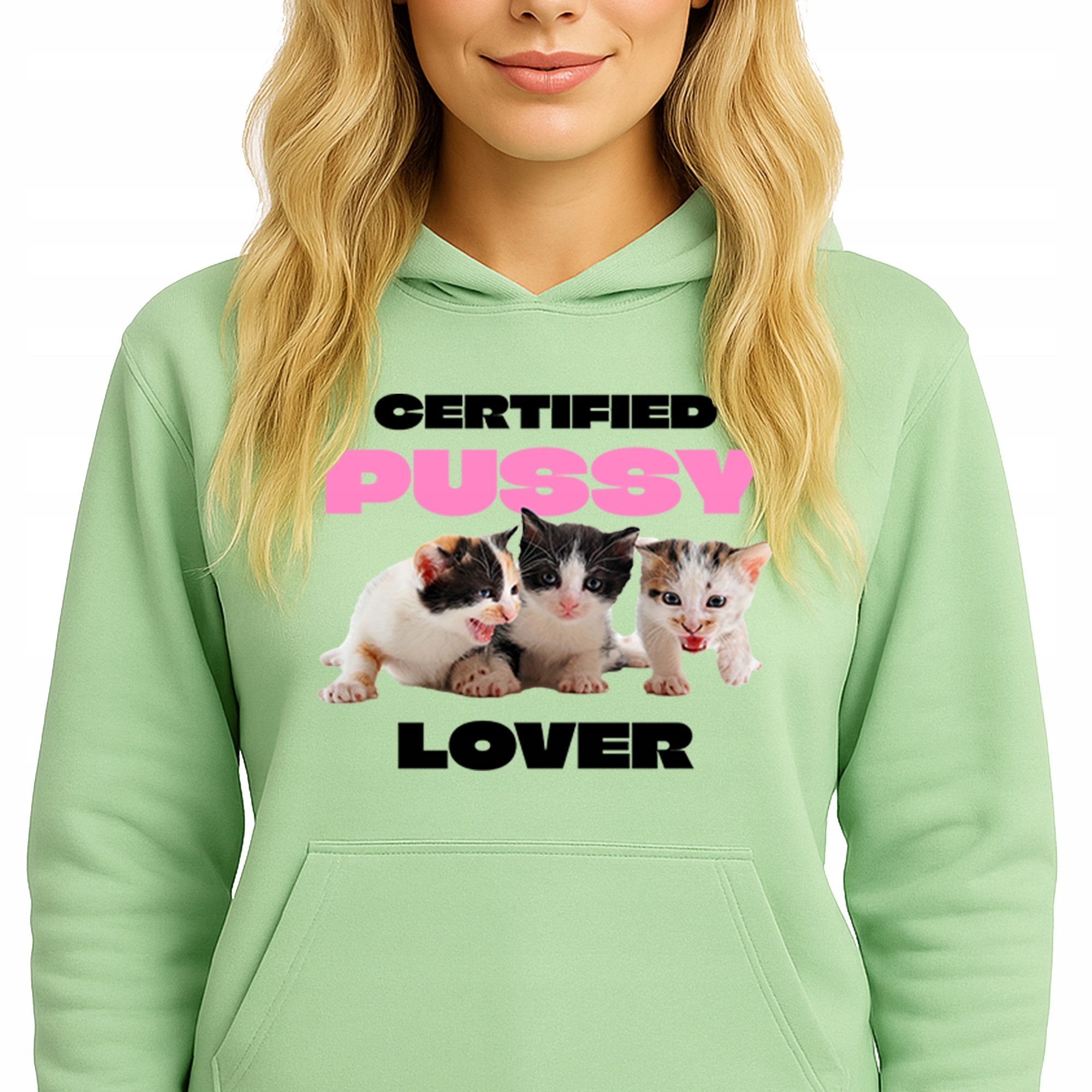 Mikina S Kapucí Zelená Hoodie Módní Lover Vel S