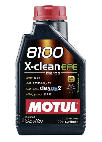 

Olej Motul 8100 5W30 1l X-clean Efe C2/C3