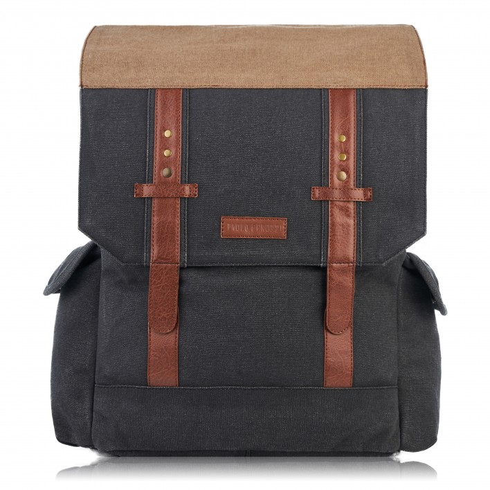 Batoh na notebook do práce Bavlněný Canvas Paolo Peruzzi Multicolor