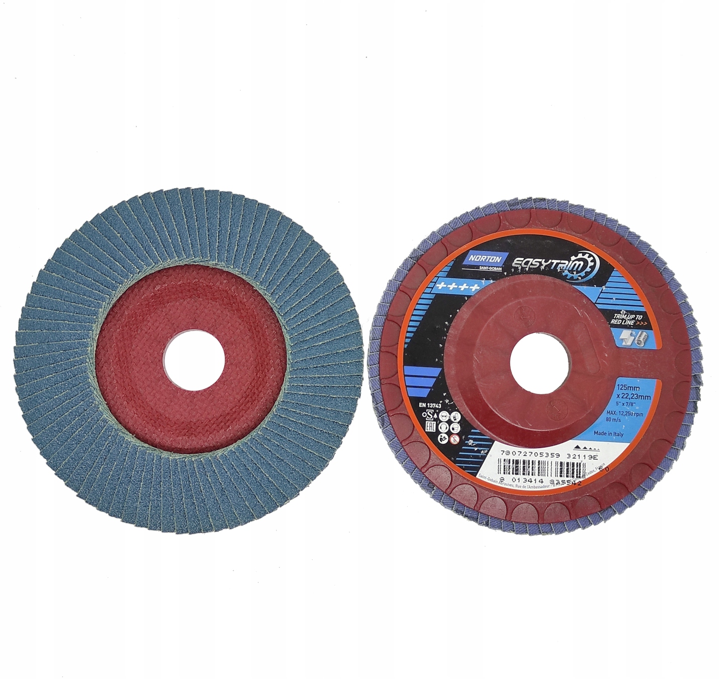 Ściernica listkowa 125mm gr.60 Norton EasyTrim Kod producenta 78072705359