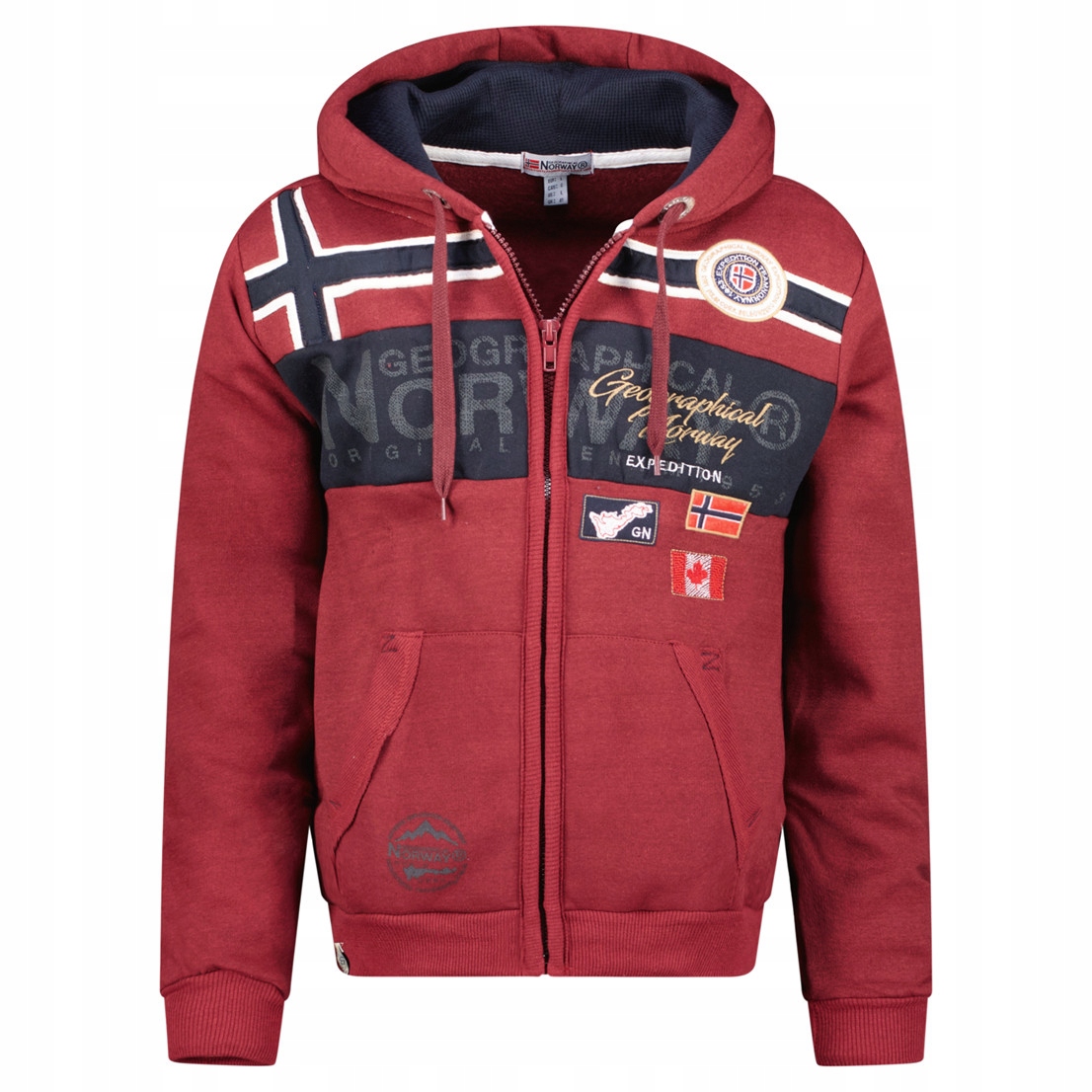 Geographical Norway mikina pánská Garadock M bordó