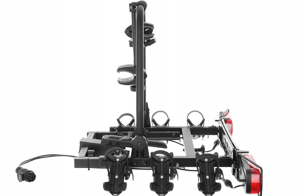 Uchwyt rowerowy na hak Aguri Cruiser na 3 rowery Model CRUISER 3 ROWERY SILVER