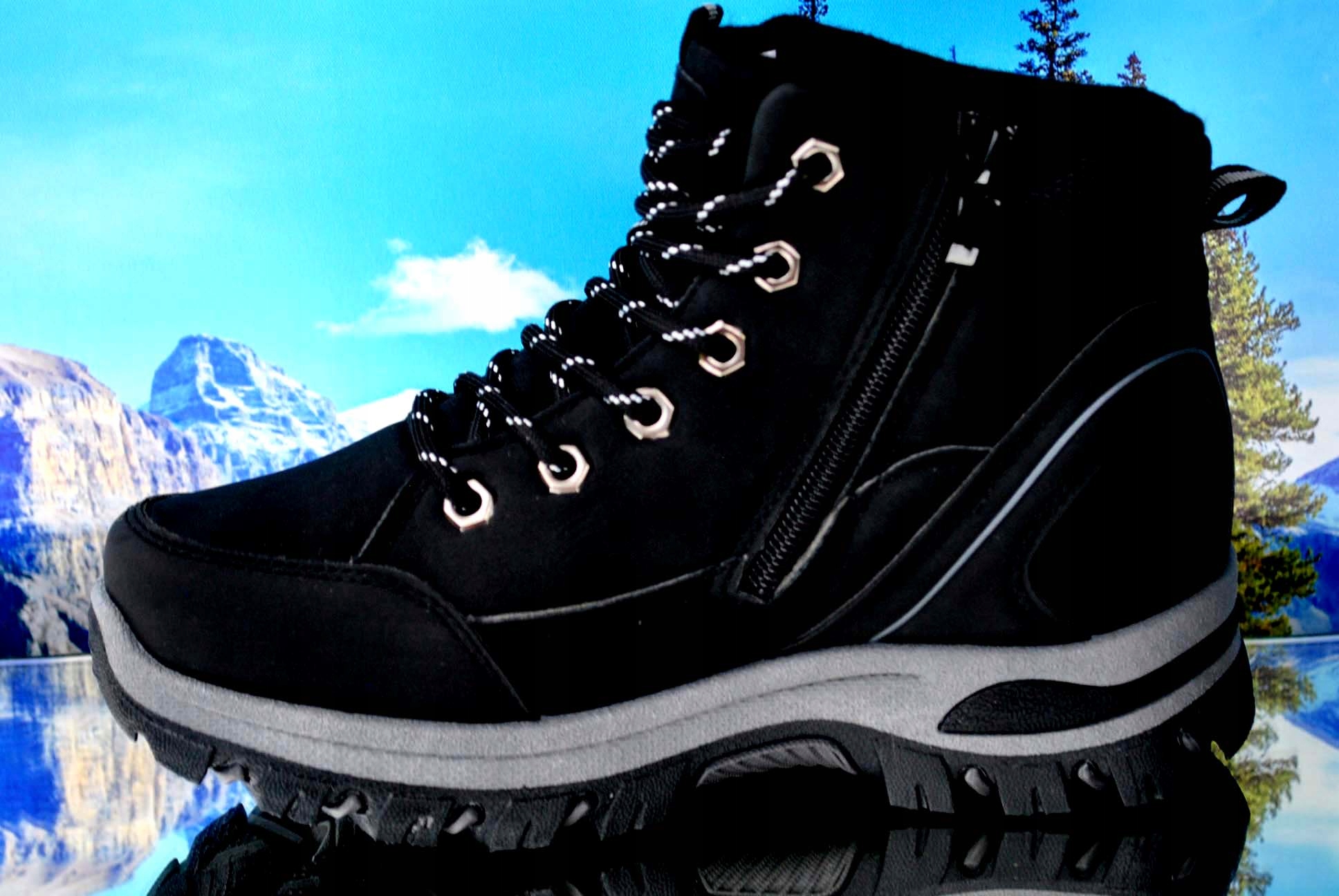 BUTY ZIMOWE obuwie trekkingowe Trapery śniegowce botki TRZEWIKI Rozmiar 38,5
