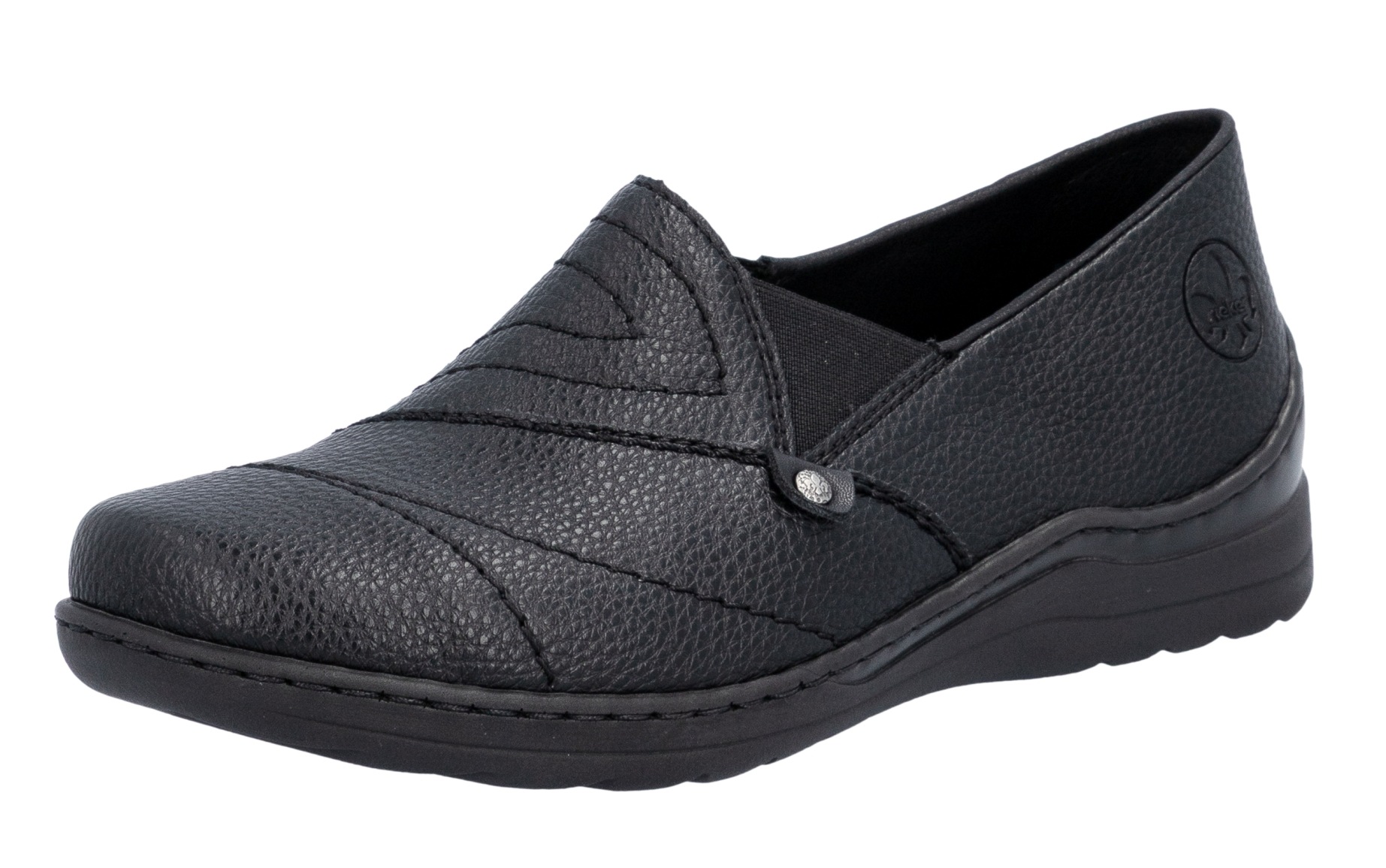 Rieker 48961-02 vel.36 černé dámské polobotky