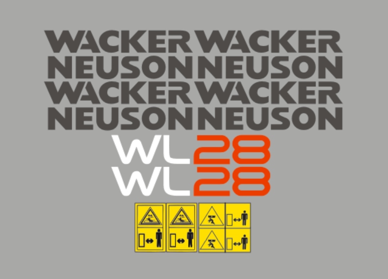 Samolepky Wacker Neuson WL28