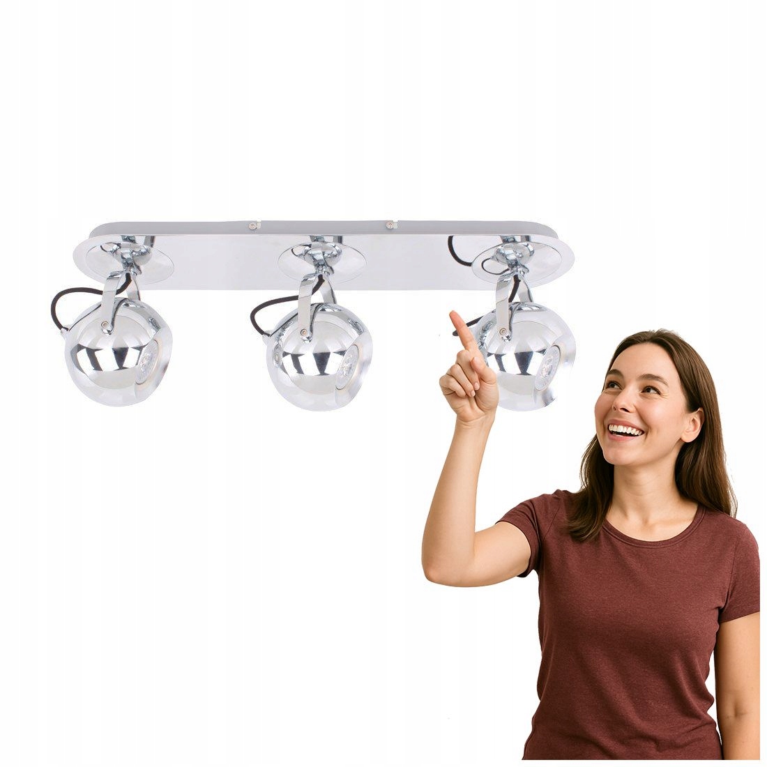 Spot Moderní Chrom James 3xGU10 Italux