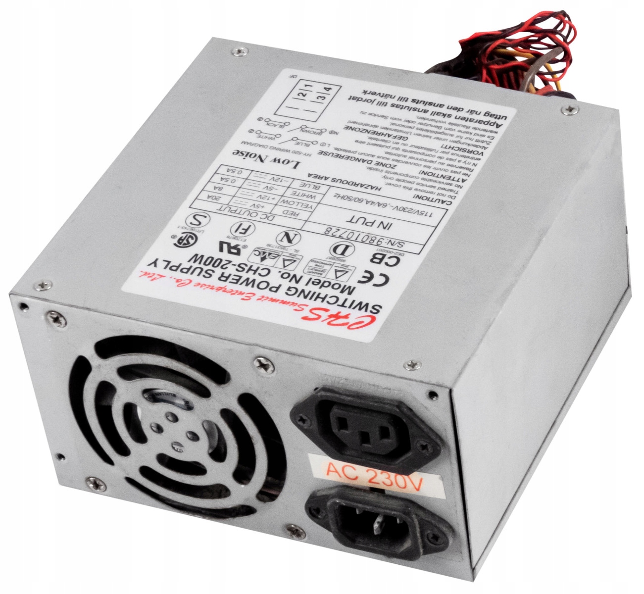 Chs CHS-200W 200W A Aux Molex Fdd