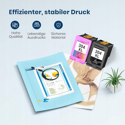 HP Zestaw Tuszy 304XL Zamiennik Czarny i Kolorowy Do Envy Deskjet — miniatura 6