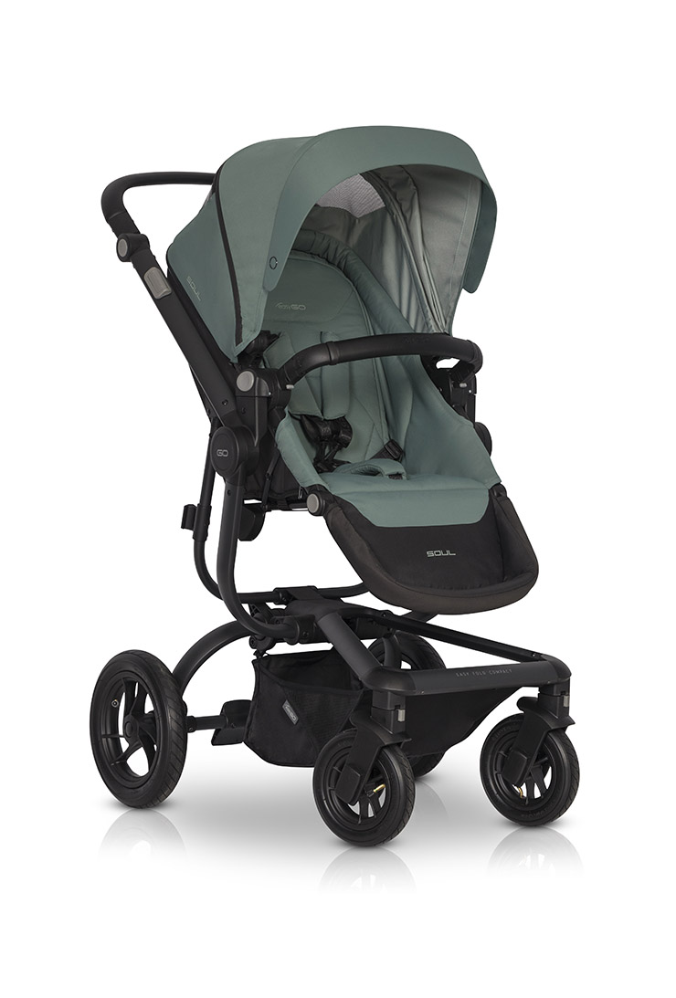 EasyGo Soul Wózek spacerowy spacerówka BEZPIECZNY+ Stelaż Aluminiowy