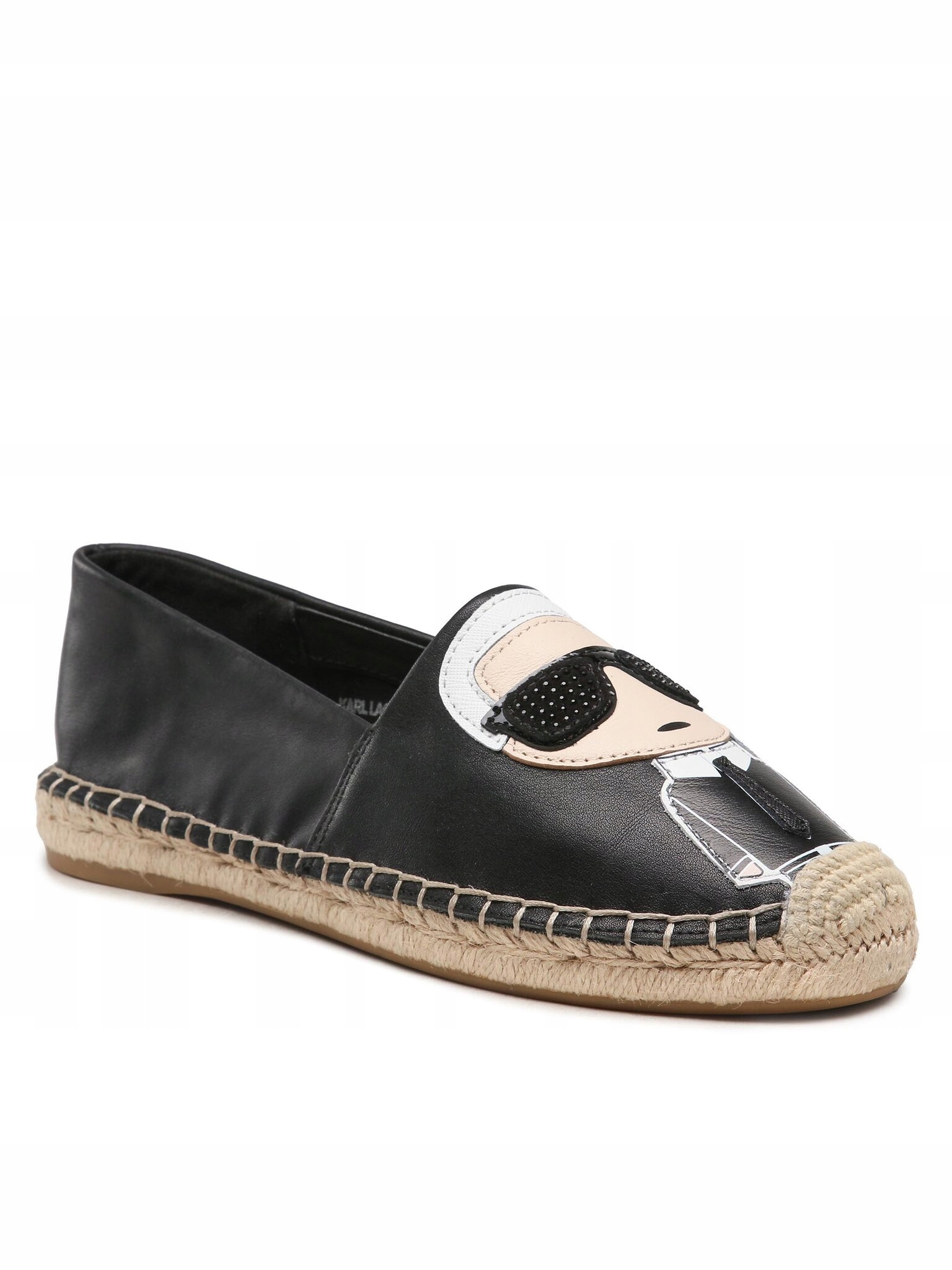 Karl Lagerfeld Espadryle KL80111A Black Lthr