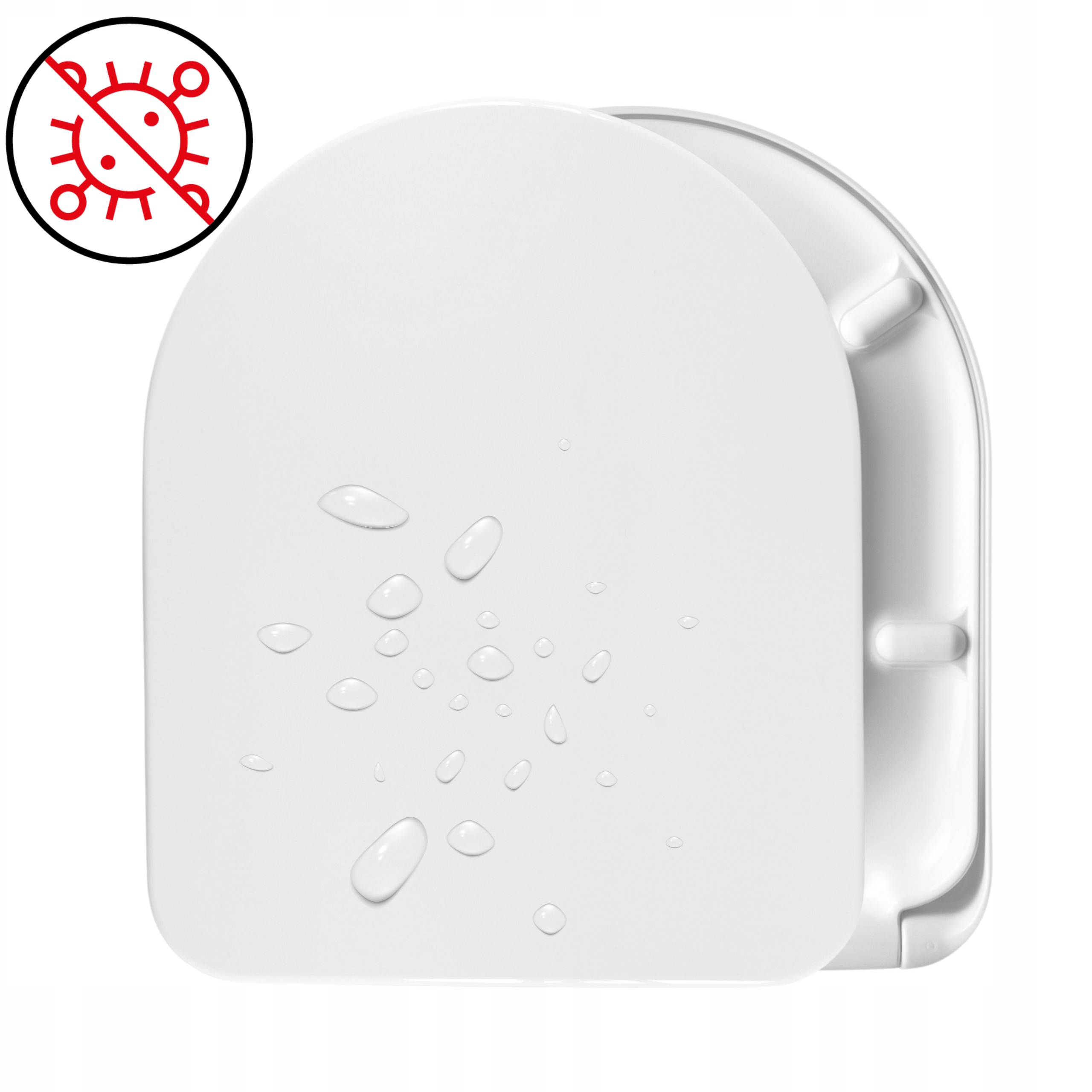 Náhradní Wc deska Cersanit Arteco s pomalým sklápěním, antibakteriální, odnímatelná