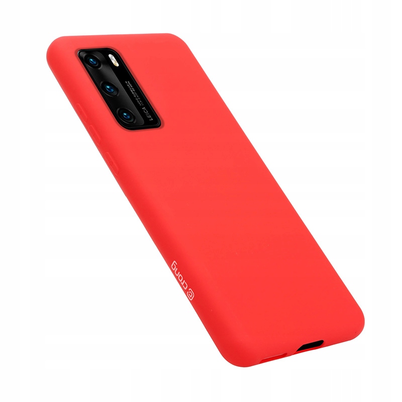 

Crong Czerwony silikon obudowa etui do Huawei P40