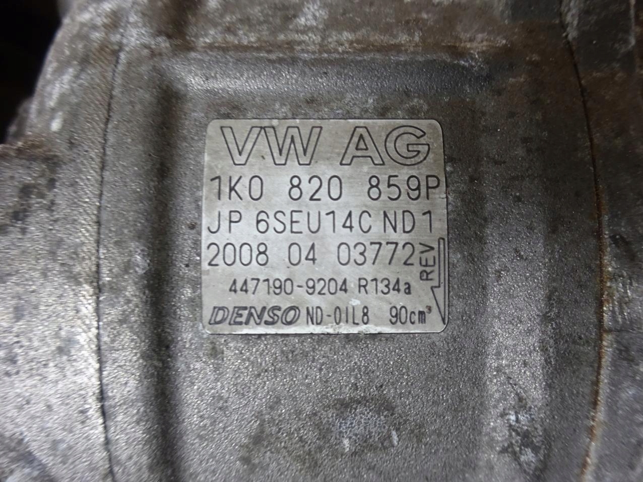 Audi A3 8P Golf V VI SHARAN 7N EOS компрессор кондиционера 1K0820859P