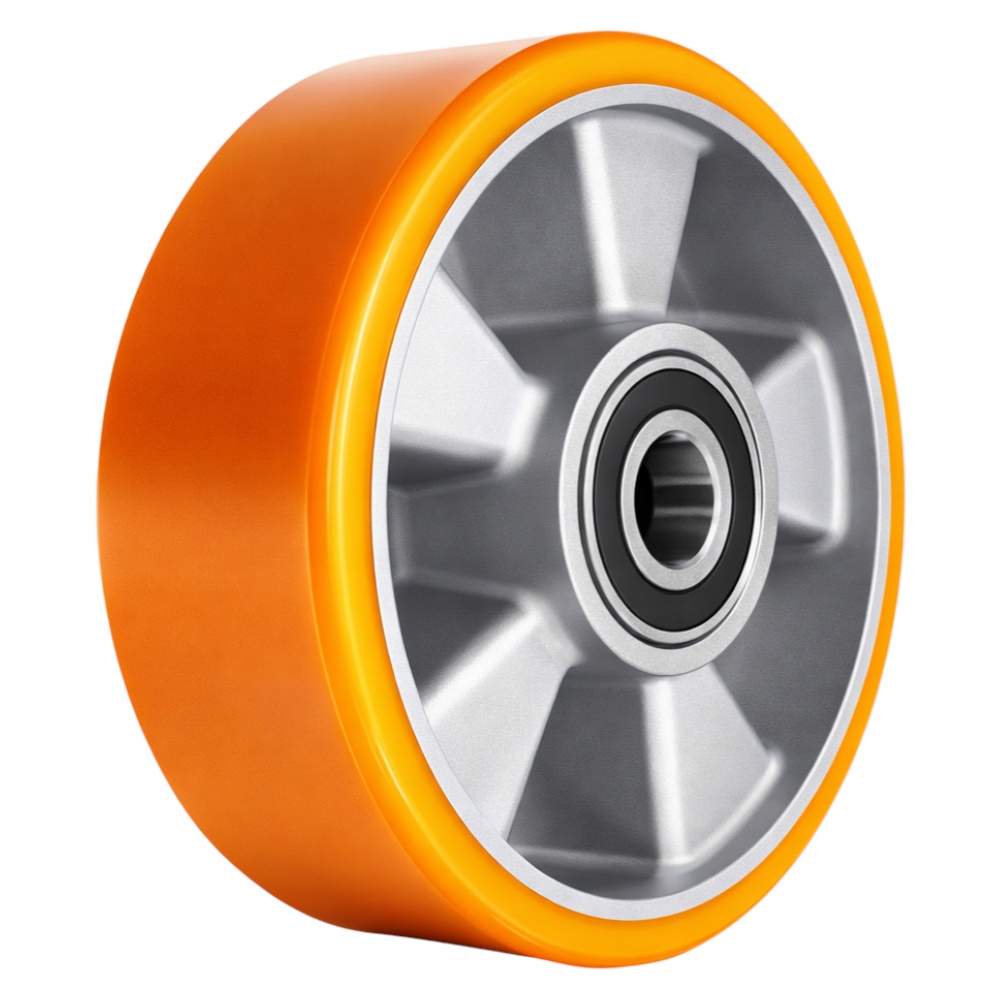 Hliníkové kolo 160 mm 600 kg Pu ložisko 20 mm průmyslové paletové kolečko