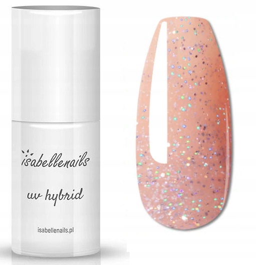 

Isabellenails Lakier Hybryd. Brokat Pink #25