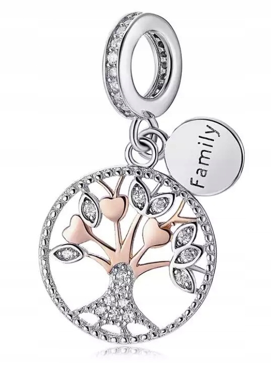 

Charms do Pandora Drzewo Family Rodzina Rose Gold