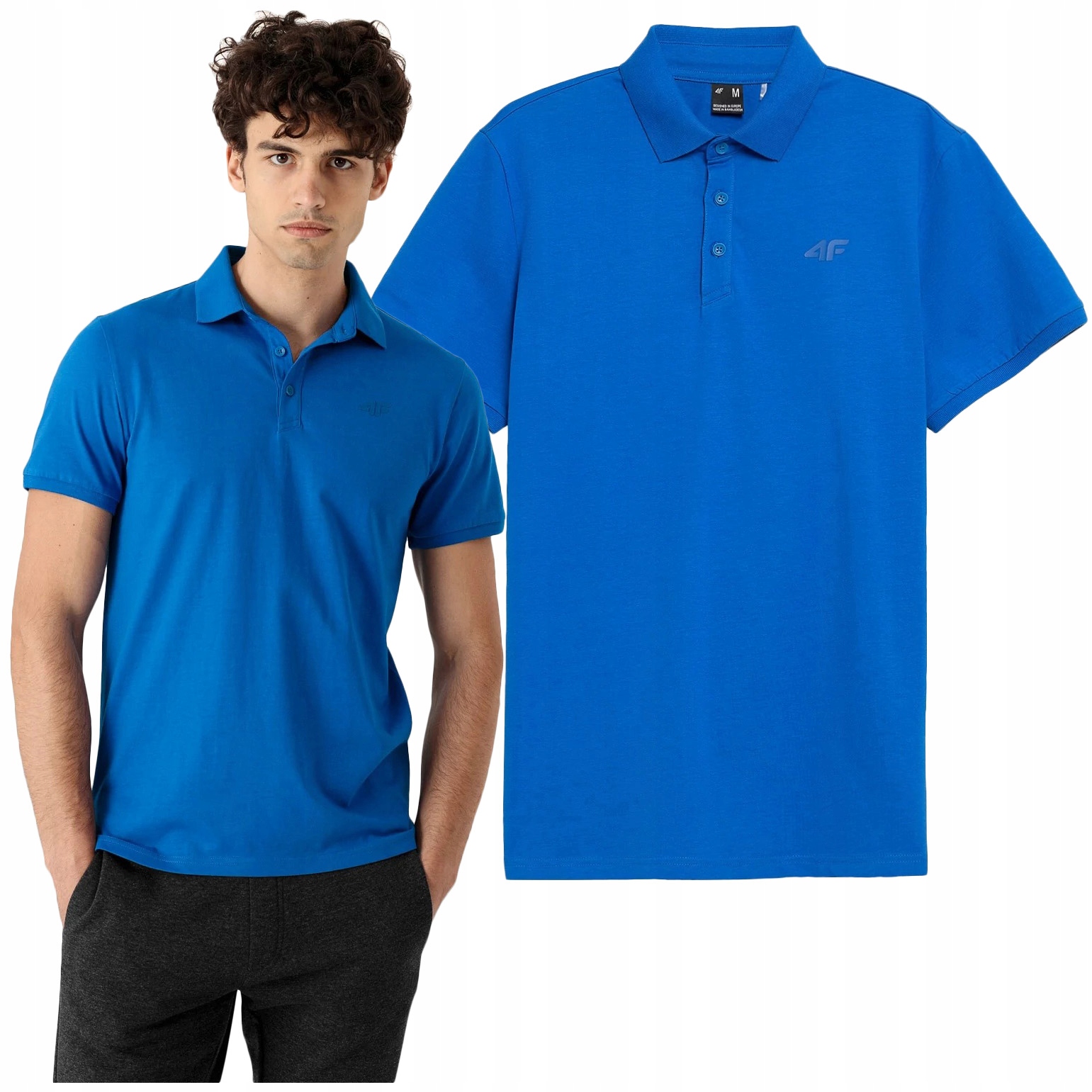 

Koszulka Polo męska 4F T-shirt NOSH4 TSM355 L
