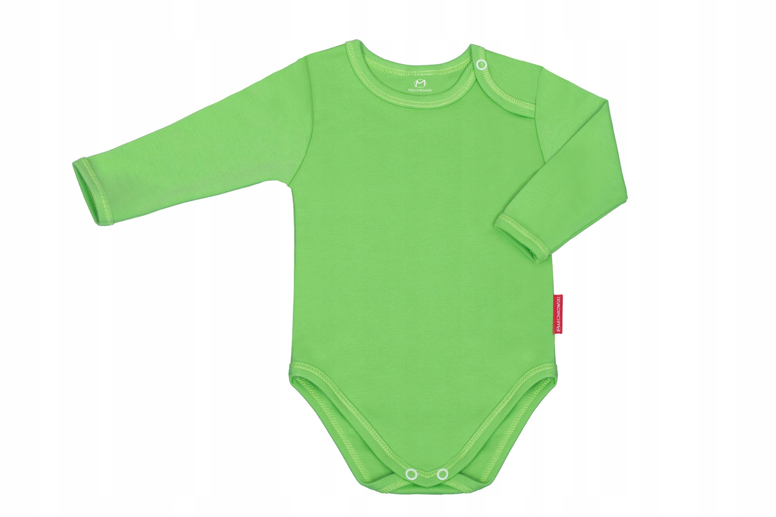 

Bawełniane Body Długi Rękaw Gładkie 128 CM Zieleń