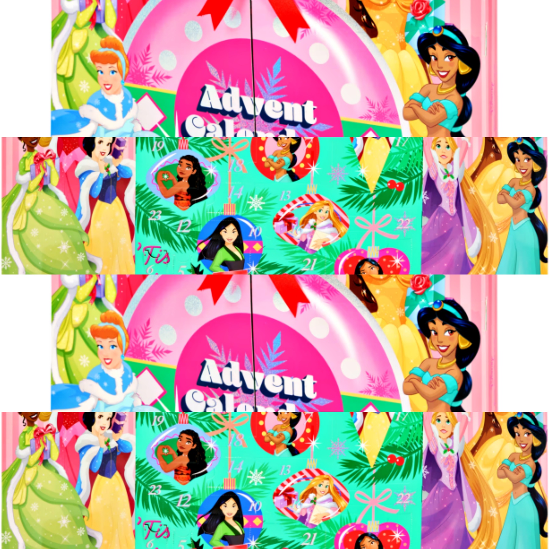 Адвент-календарь Disney Princess, 24 средства и аксессуара для ухода и ванны, от 6 лет — фото 2