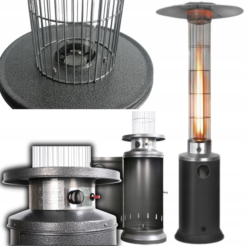 PARASOL GRZEWCZY PROMIENNIK TARASOWY OGRZEWACZ GAZOWY OGRÓD BALKON TARAS