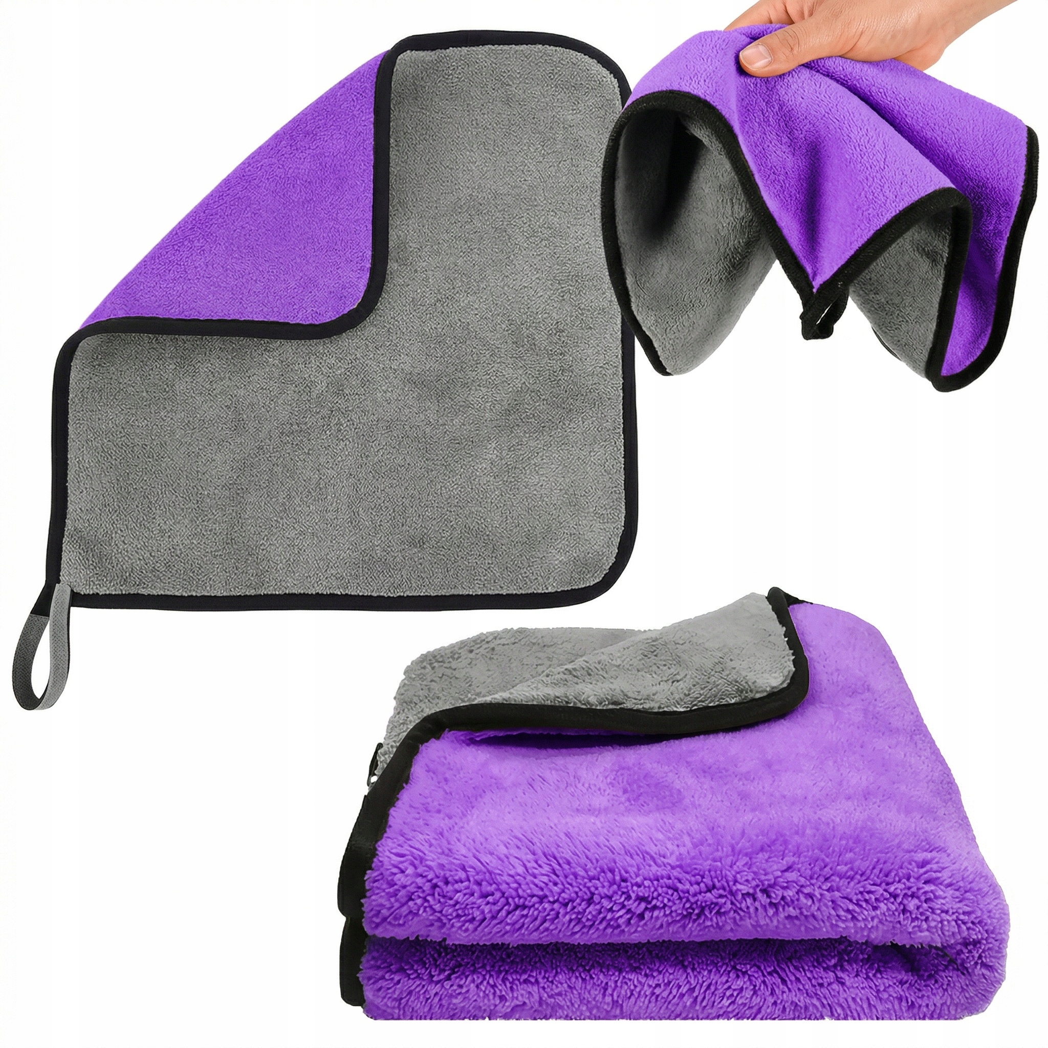 Ręcznik z mikrofibry do osuszania auta samochodu lakieru 400 Gsm 30x30 cm