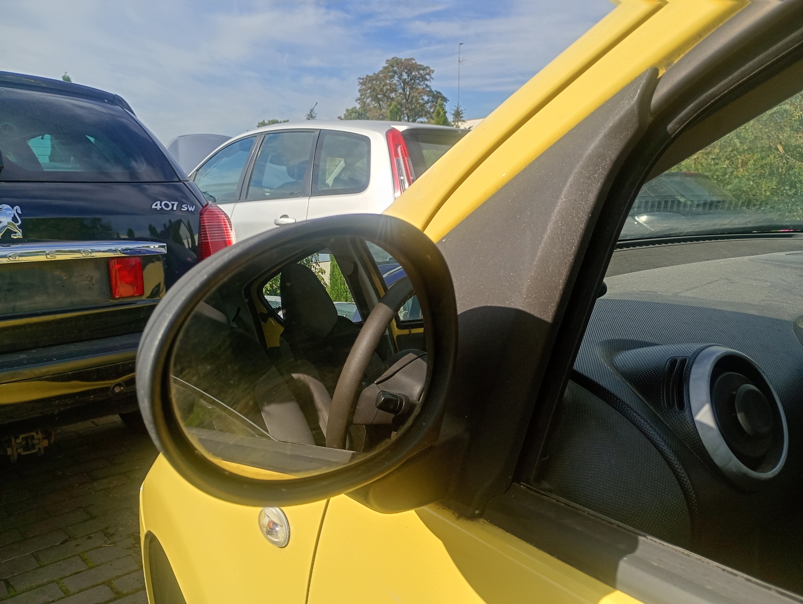 mirror left manually Peugeot 107 05-08