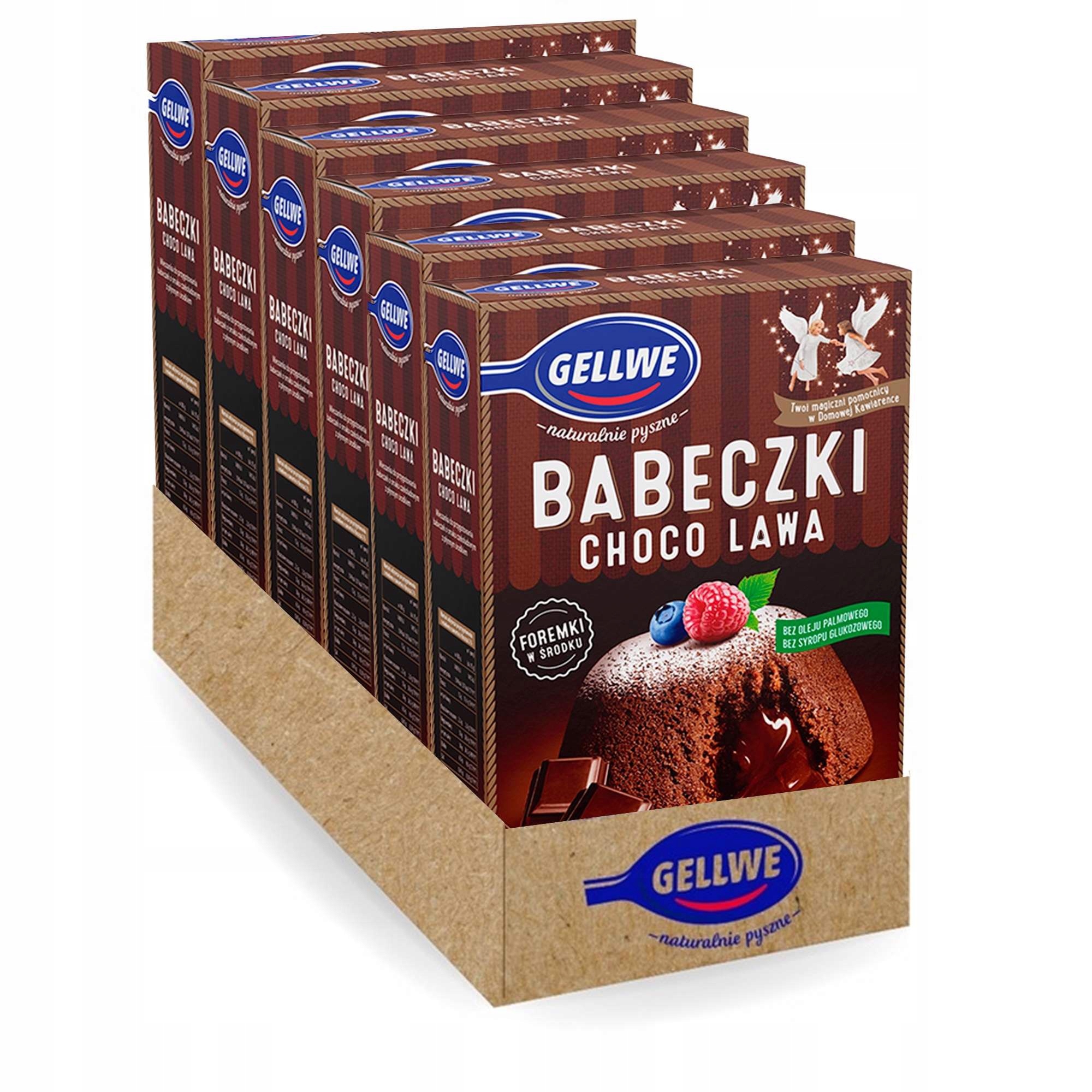 Gellwe Míchačka na muffiny Choco lava 225 g x 6 kusů